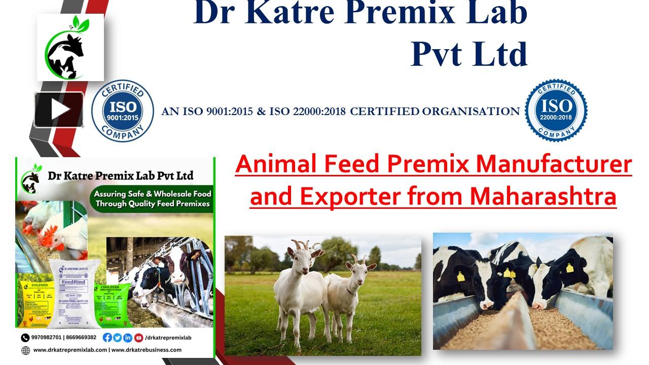 PPT – Animal Feed Premix Manufacturer and Exporter from Maharashtra ...