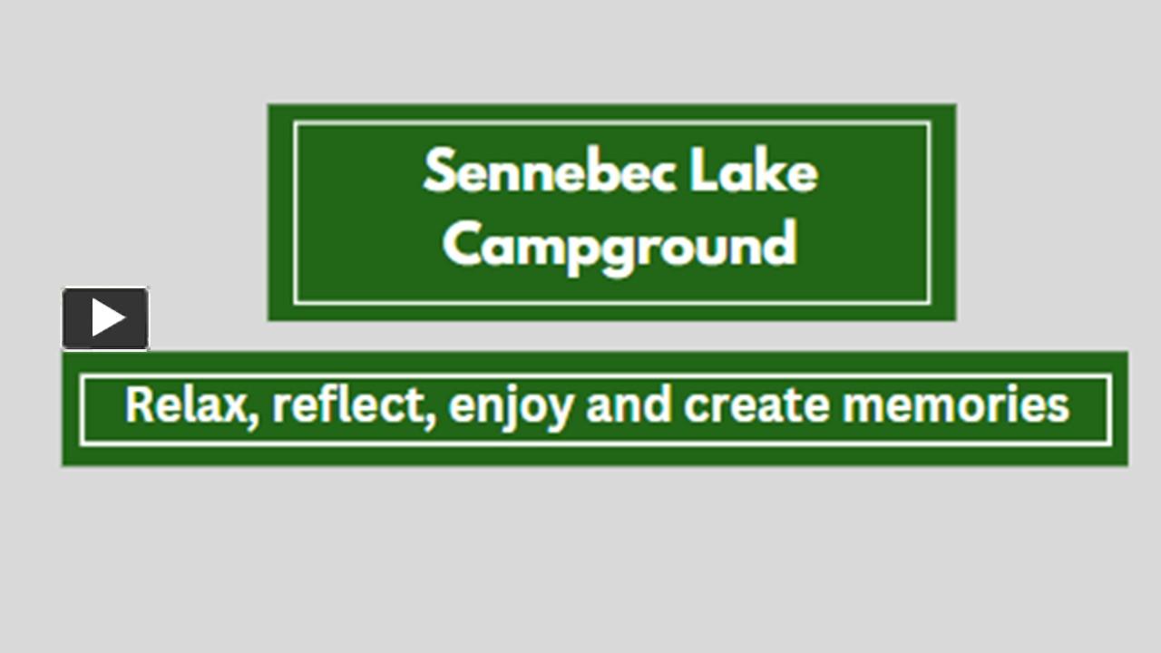 PPT – Sennebec Lake Campground PowerPoint presentation | free to ...