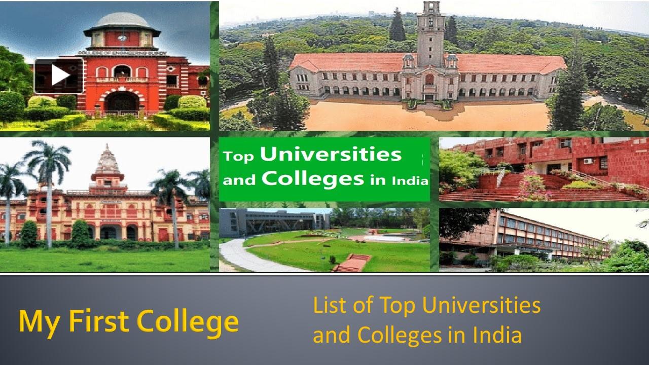 PPT – Find Top Colleges and Universities in India PowerPoint ...