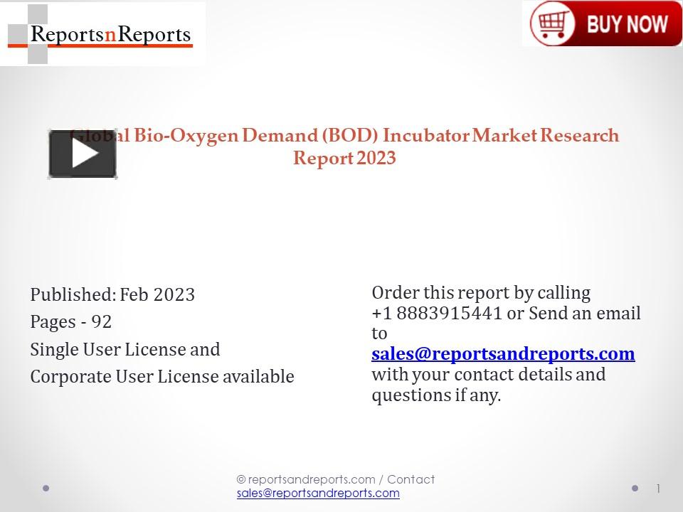 PPT – Latest Bio-Oxygen Demand (BOD) Incubator Market 2023 | Detailed ...