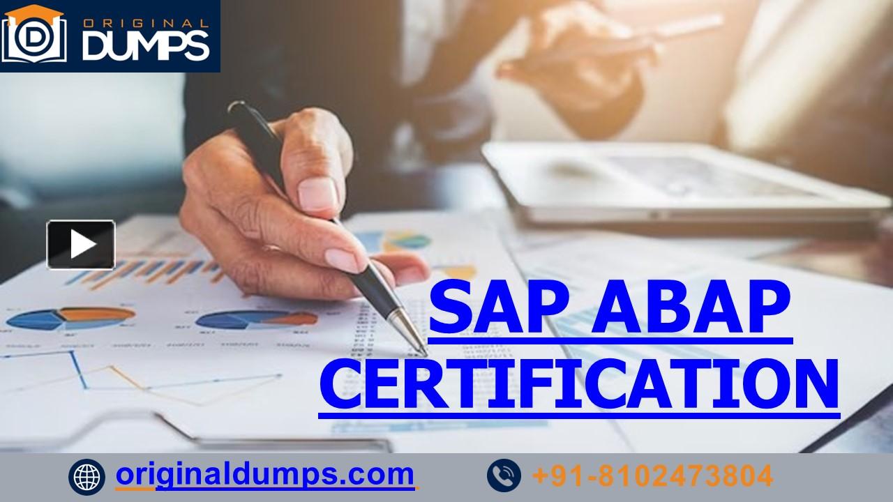 PPT – SAP ABAP Certification | Original Dumps PowerPoint presentation ...