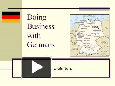 PPT – Doing Business with Germans PowerPoint presentation | free to ...