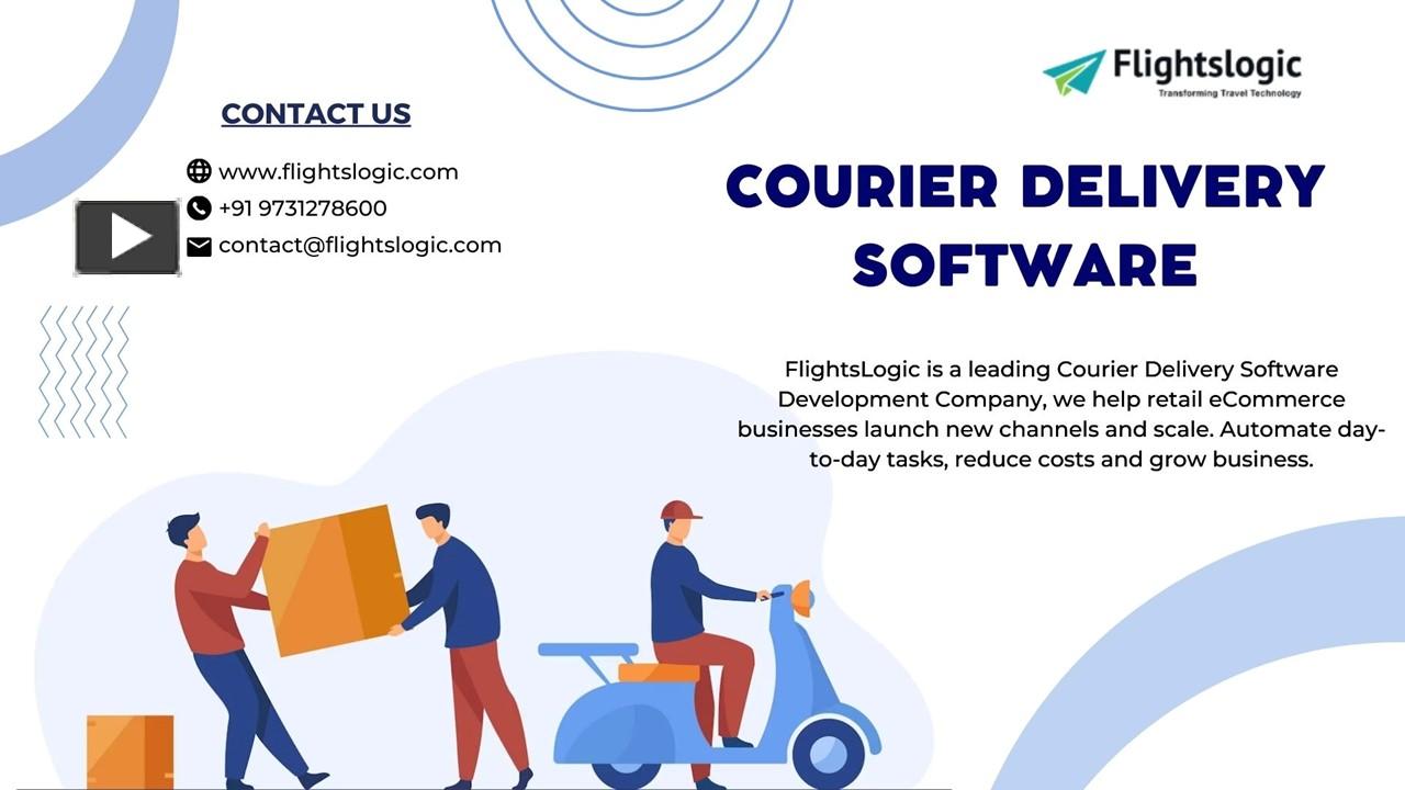 PPT – Courier Delivery Software Development PowerPoint presentation ...