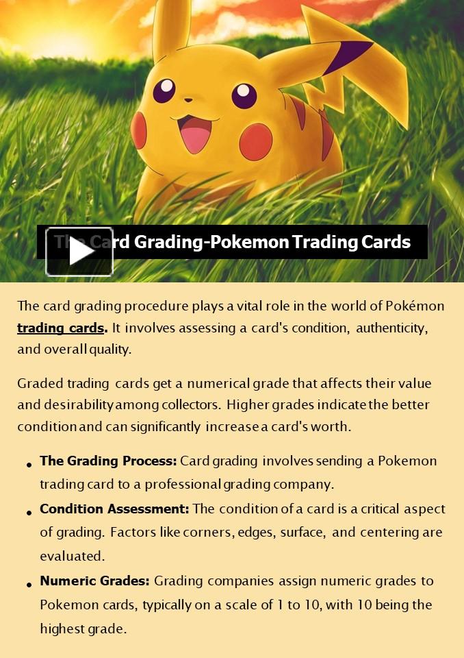 PPT – Card grading process and its impact on Pokemon trading cards ...