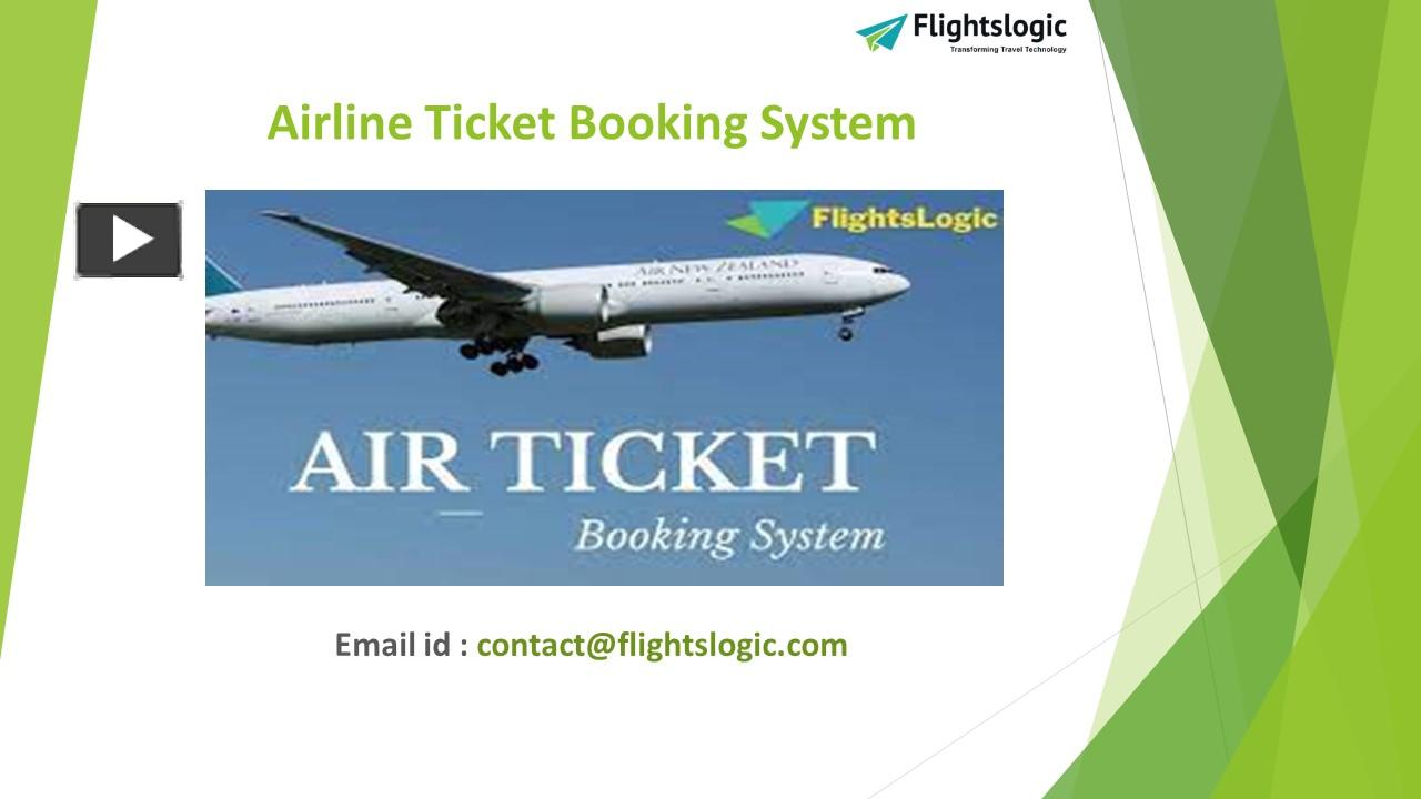 PPT – Airline Ticket Booking System PowerPoint presentation | free to ...