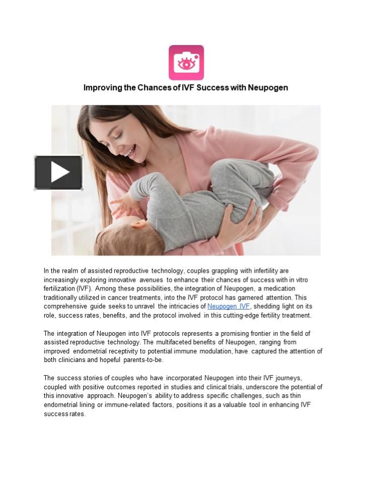 PPT – Improving the Chances of IVF Success with Neupogen PowerPoint ...