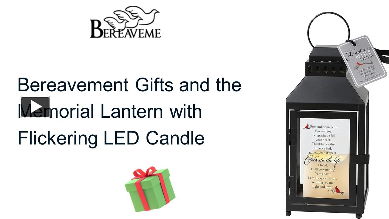 PPT – Bereavement Gifts and the Memorial Lantern with Flickering LED ...