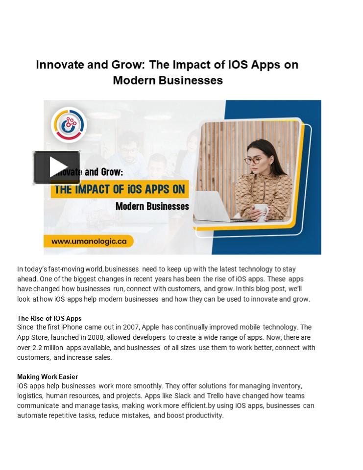 PPT – Leading iOS app development in Edmonton, Canada PowerPoint ...