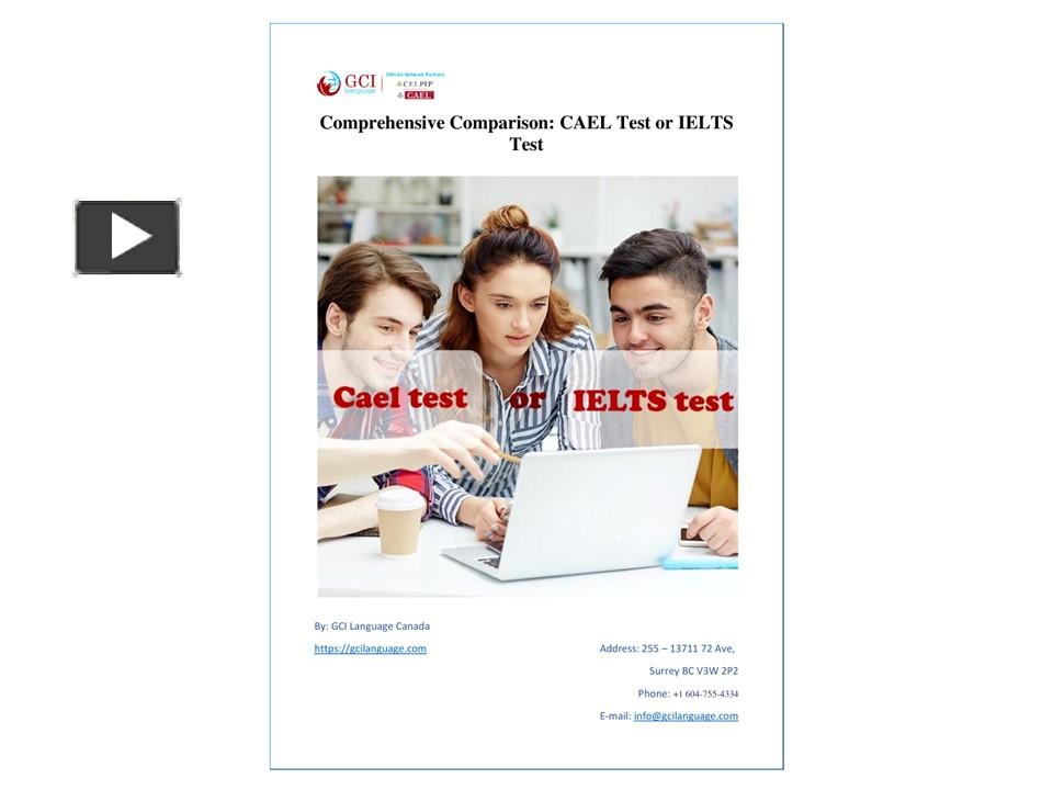 PPT – Comprehensive Comparison: CAEL Test or IELTS Test PowerPoint ...