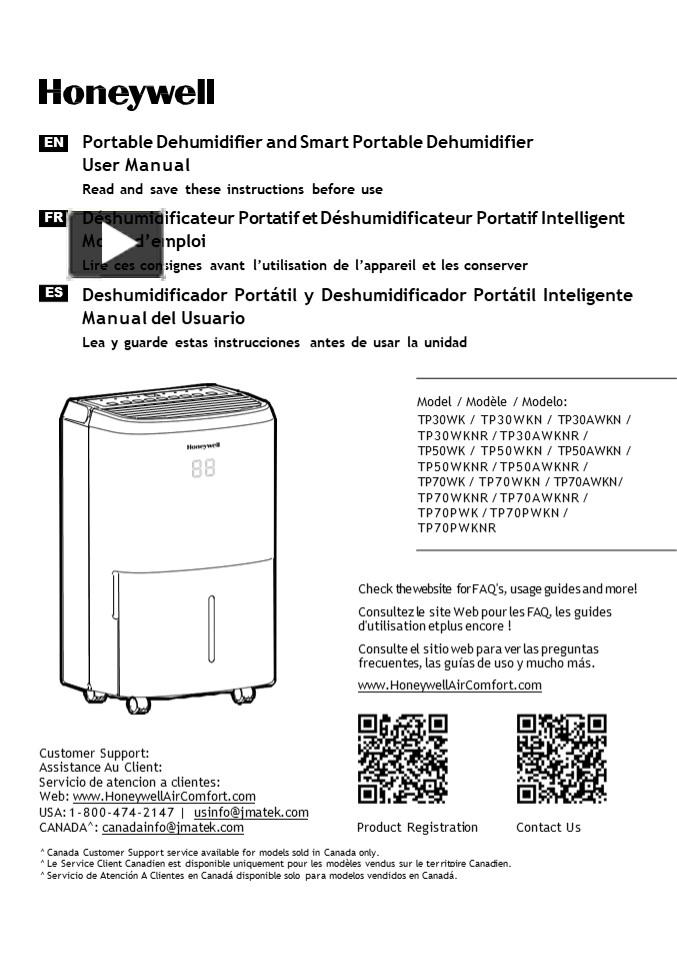 PPT – Honeywell Air Comfort - Portable Dehumidifier & Smart Portable ...