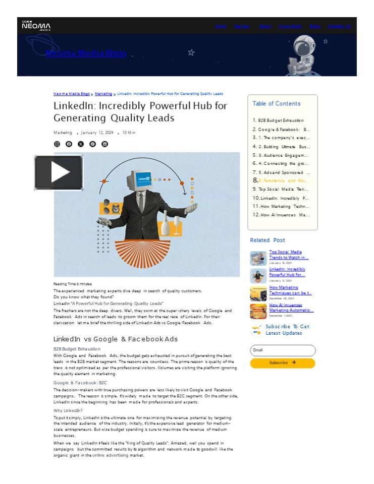 PPT – Generating Quality Leads : LinkedIn Campaigns And Analytics ...