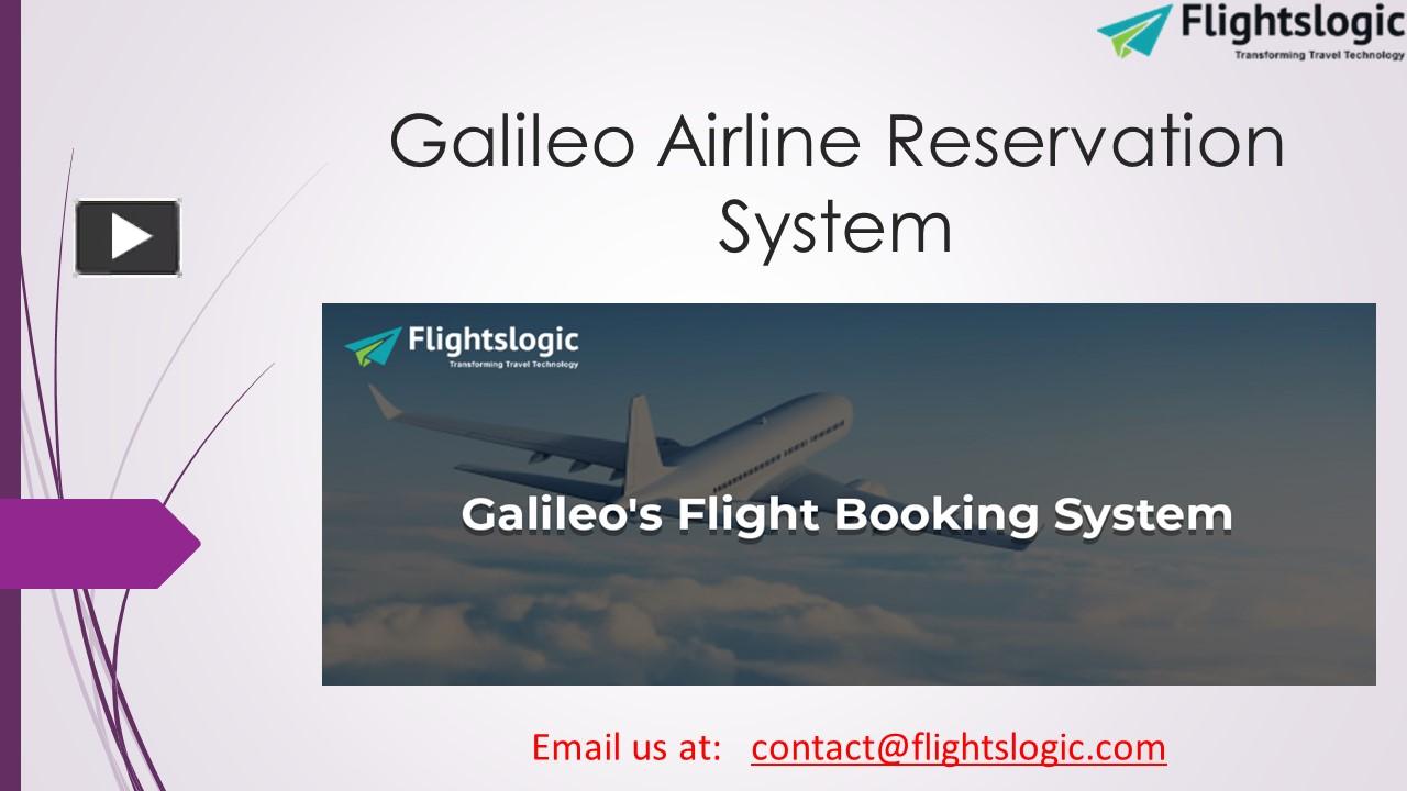 PPT – Galileo Airline Reservation System PowerPoint presentation | free ...