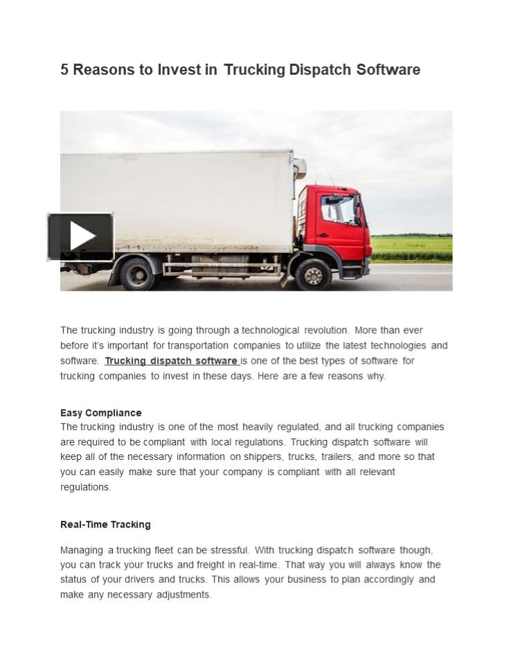 PPT – AVAAL Express Trucking Management Software PowerPoint ...