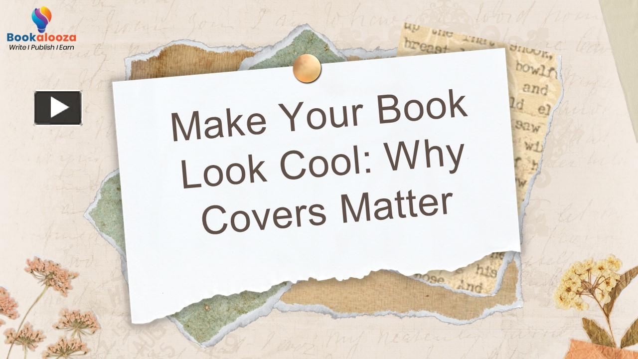 PPT – Make Your Book Look Cool Why Covers Matter PowerPoint ...