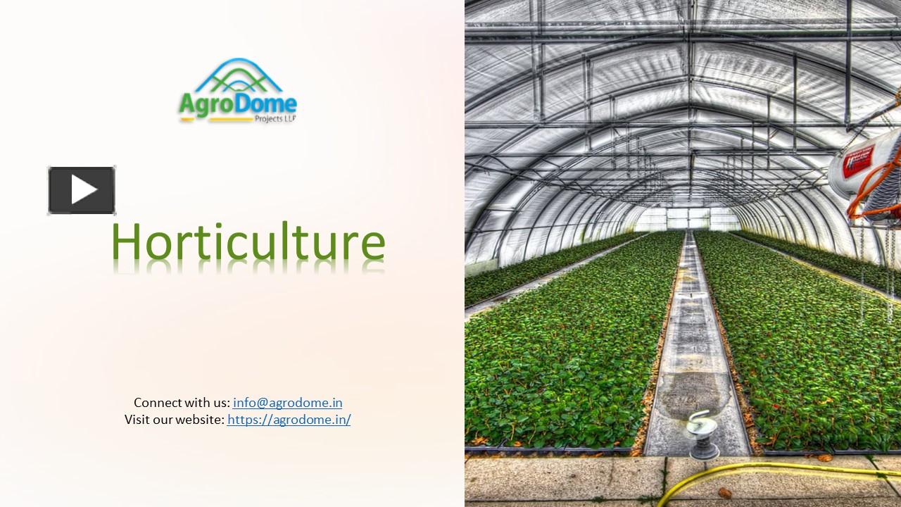 PPT – Horticulture and agriculture PowerPoint presentation | free to ...