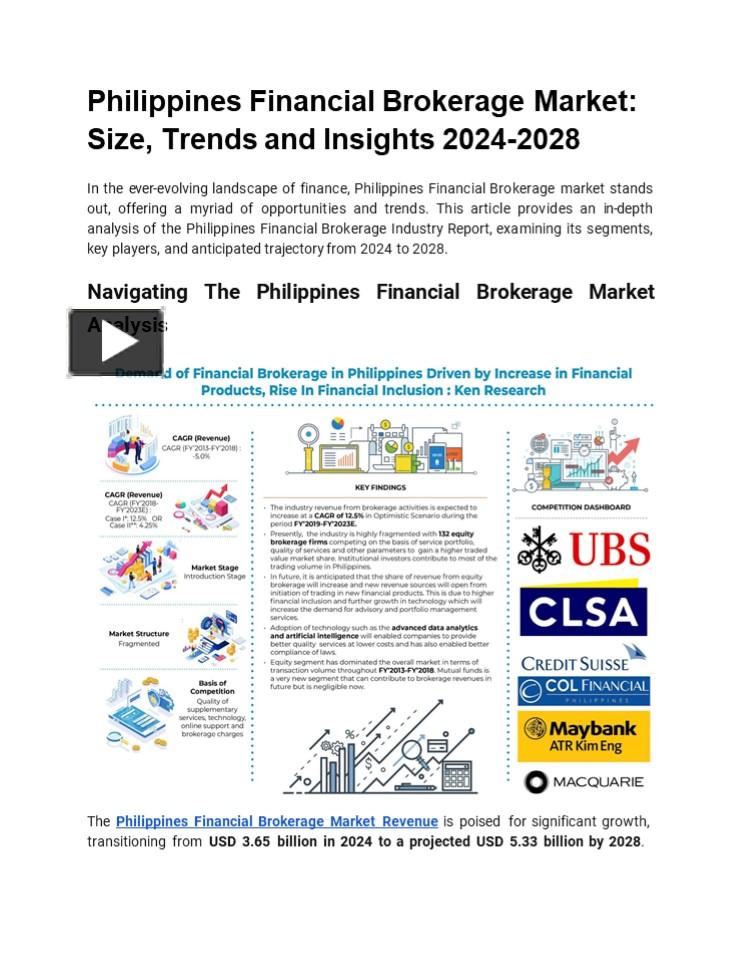 PPT – Philippines Financial Brokerage Market: Size, Trends and Insights ...