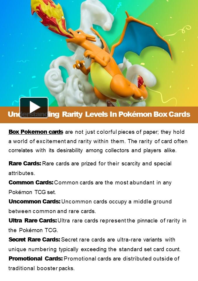 PPT – Understanding Rarity Levels In Pokémon Box Cards PowerPoint ...