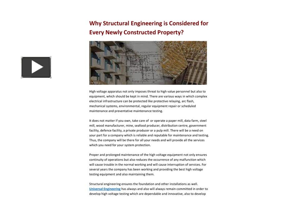 PPT – Why Structural Engineering is Considered for Every Newly ...