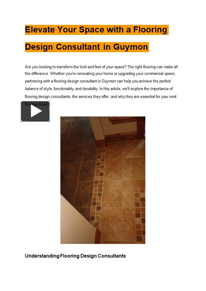 PPT – Elevate Your Space with a Flooring Design Consultant in Guymon ...