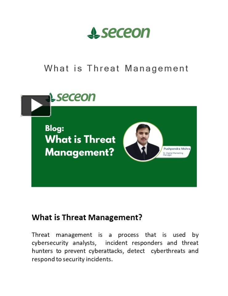 PPT – What is Threat Management? PowerPoint presentation | free to ...