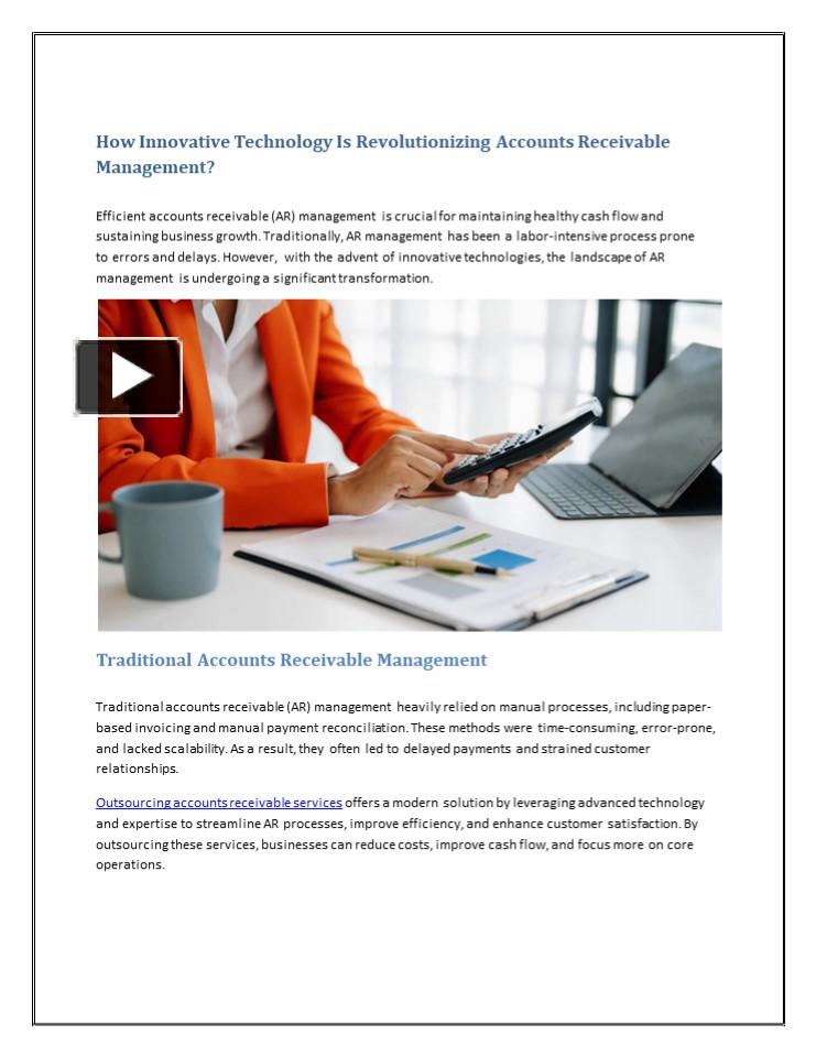 PPT – How Innovative Technology Is Revolutionizing Accounts Receivable ...