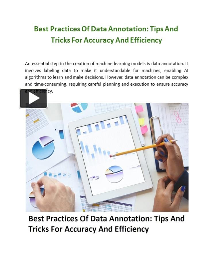 PPT – Best Practices Of Data Annotation: Tips And Tricks For Accuracy ...