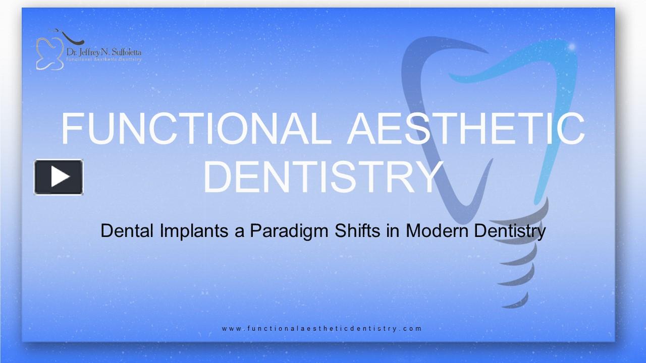 PPT – Dental Implants a Paradigm Shifts in Modern Dentistry at Las ...