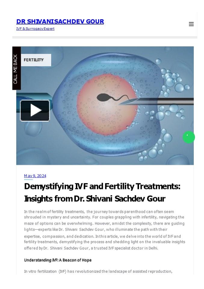 PPT – Demystifying IVF and Fertility Treatments: Insights from Dr ...