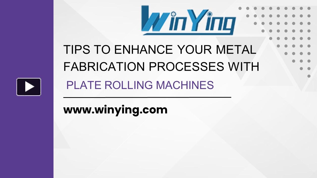 PPT – tips to enhance your metal fabrication processes with plate ...