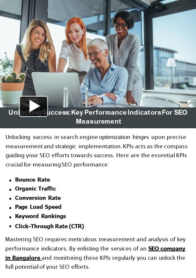 PPT – Unlocking Success: Key Performance Indicators For SEO Measurement ...