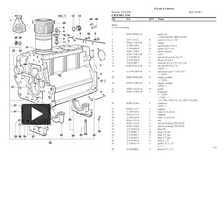 PPT – Lamborghini 574-60 n cross Tractor Parts Catalogue Manual Instant ...