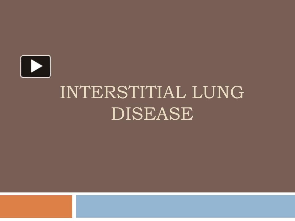 PPT – Interstitial Lung Disease PowerPoint presentation | free to ...