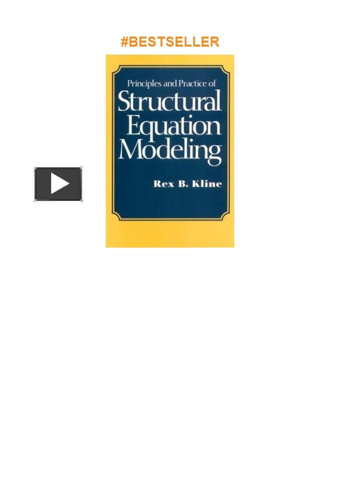 PPT – read Principles and Practice of Structural Equation Modeling ...