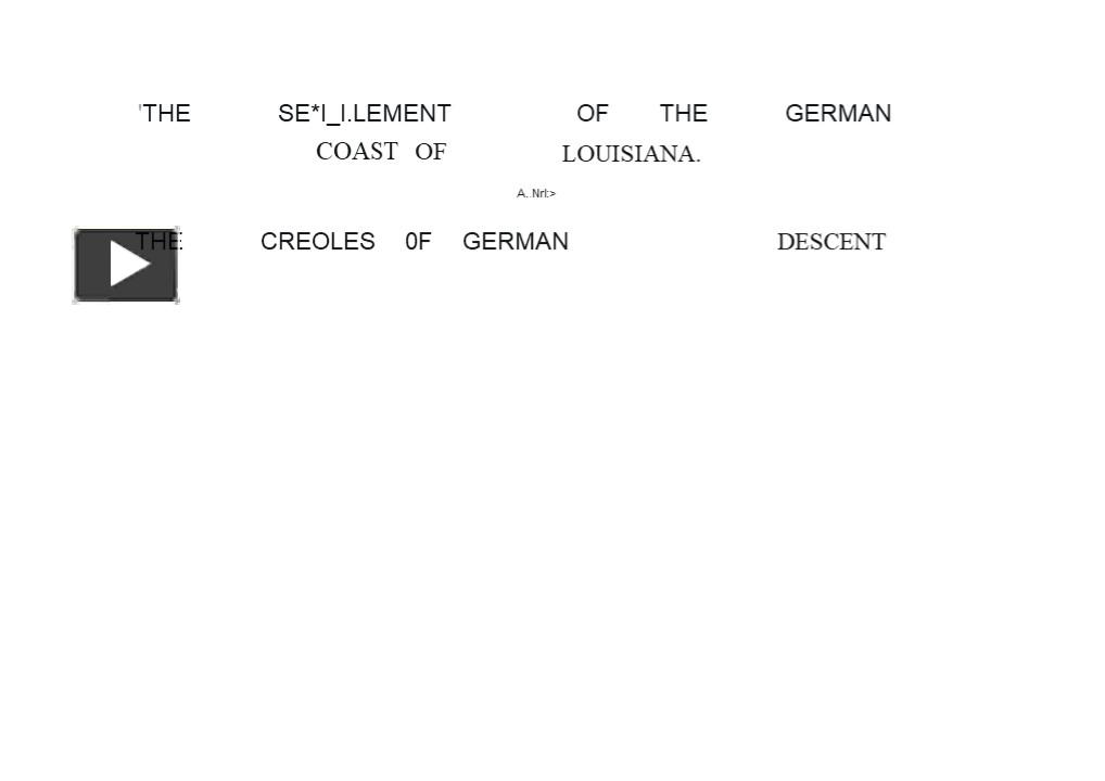 PPT – ⚡PDF The Settlement of the German Coast of Louisiana and Creoles ...