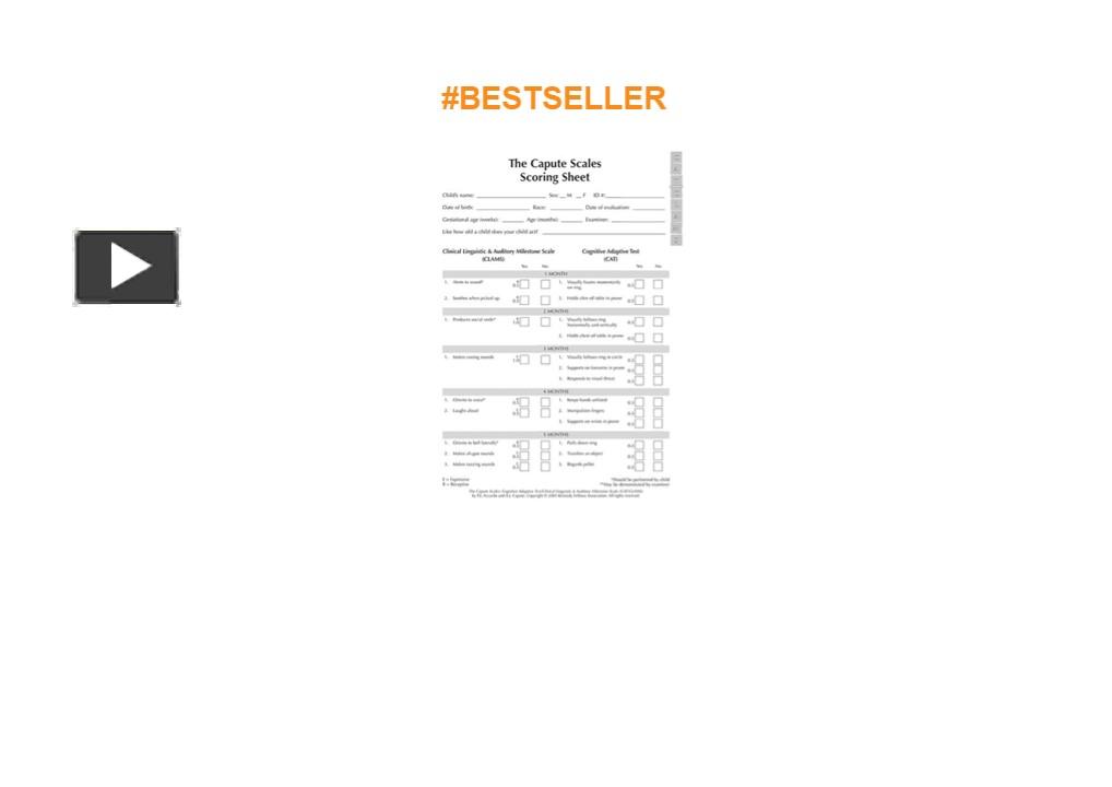 PPT – DOWNLOAD(PDF) The Capute Scales Scoring Sheets PowerPoint ...