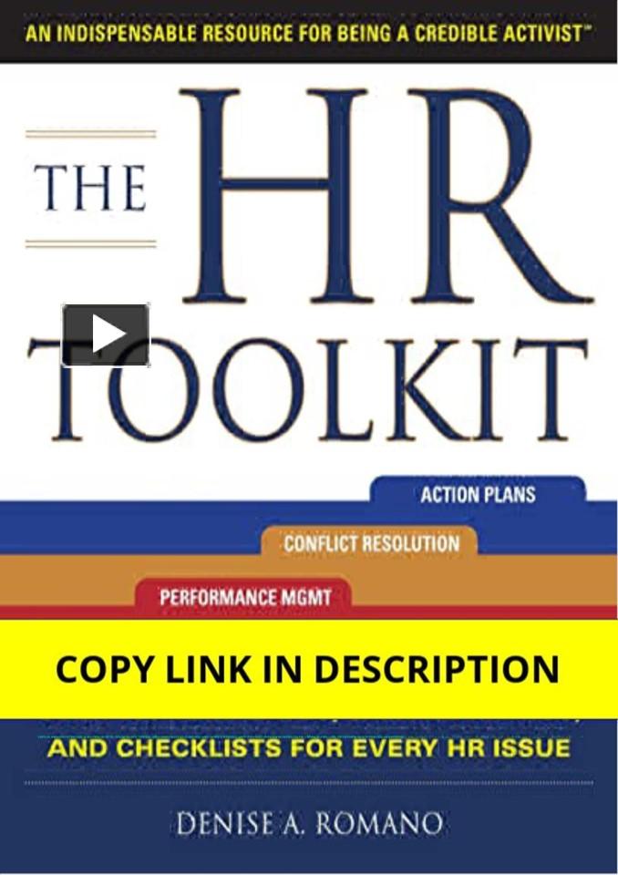 PPT – PDF The HR Toolkit: An Indispensable Resource for Being a ...