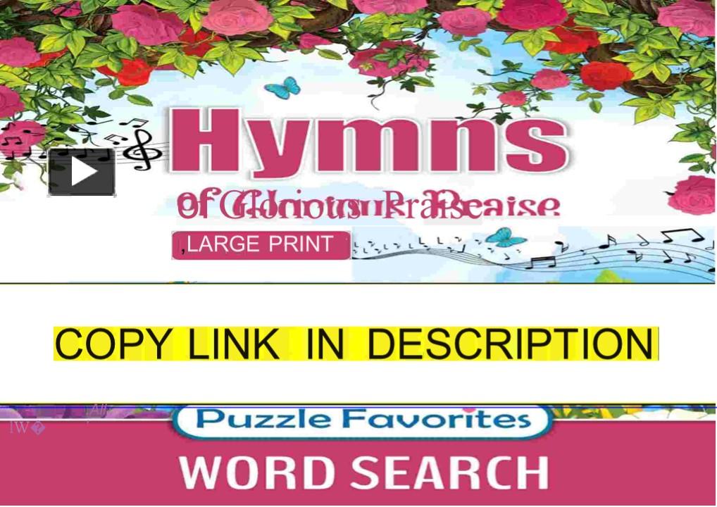 PPT – [PDF]⚡ Hymns of Glorious Praise Word Search: Large Print Puzzle ...