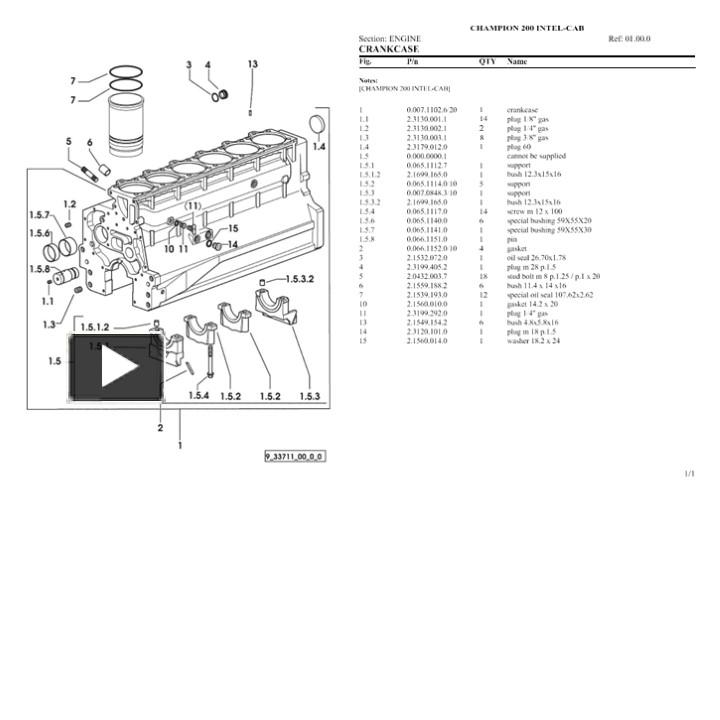 PPT – Lamborghini champion 200 intel-cab Tractor Parts Catalogue Manual ...