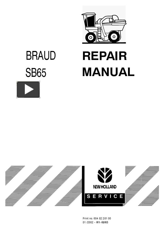 PPT – New Holland SB65 Braud Service Repair Manual Instant Download ...