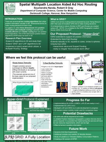 PPT – Spatial Multipath Location Aided Ad Hoc Routing PowerPoint ...