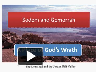 PPT – Sodom and Gomorrah PowerPoint presentation | free to view - id ...