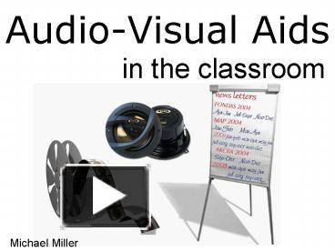 PPT – AudioVisual Aids PowerPoint presentation | free to view - id ...