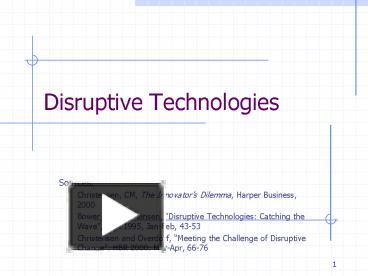 PPT – Disruptive Technologies PowerPoint presentation | free to view ...