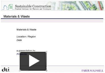 PPT – Materials PowerPoint presentation | free to view - id: ce43b-ZDc1Z