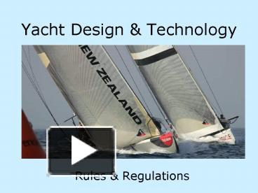 PPT – Yacht Design PowerPoint presentation | free to view - id: d4446-ZDc1Z