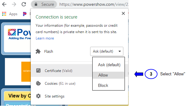 hpw to enable flash for chrome